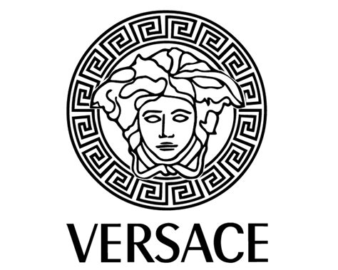 embleme versace|versace logo black and white.